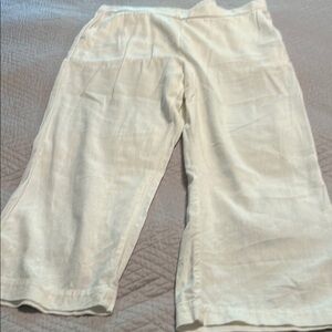 Caslon Cream Wide-Leg Pants